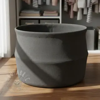 Tkanina płótno CANVAS STONEWASHED dark grey