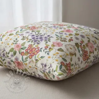 Tkanina dekoracyjna Linenlook Flowers meadow digital print