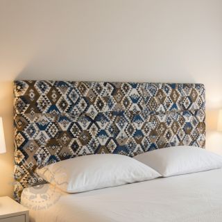 Tkanina dekoracyjna jacquard Kilim cobalt havane