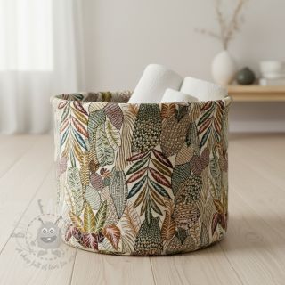 Tkanina dekoracyjna jacquard Egypte blanc