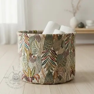 Tkanina dekoracyjna jacquard Egypte blanc