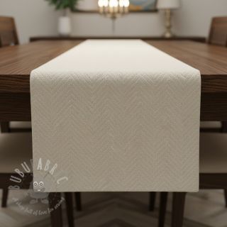 Tkanina dekoracyjna jacquard Saxo ecru