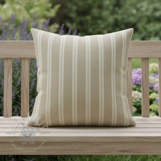 Tkanina dekoracyjna jacquard LINEN LOOK Etretat lin