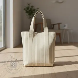 Tkanina dekoracyjna jacquard LINEN LOOK Etretat lin