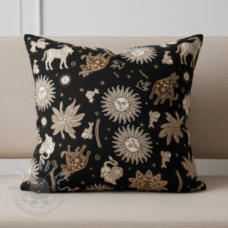 Tkanina dekoracyjna jacquard Pygmalion noir