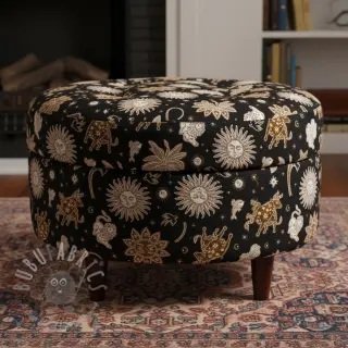 Tkanina dekoracyjna jacquard Pygmalion noir