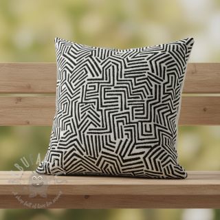 Tkanina dekoracyjna jacquard Mesopotamie allover graphite