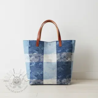 Tkanina dekoracyjna FRENCH TABLE CLOTH JACQUARD Niwa allover indigo