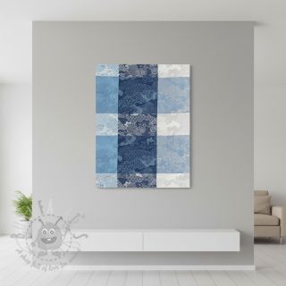 Tkanina dekoracyjna FRENCH TABLE CLOTH JACQUARD Niwa allover indigo