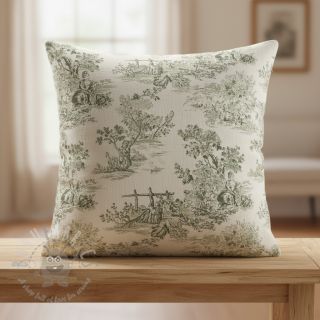 Tkanina dekoracyjna RUSTIC VINTAGE PRINT Gabrielle kaki