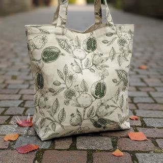 Tkanina dekoracyjna RUSTIC VINTAGE PRINT Granata kaki