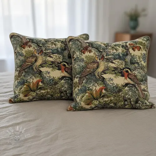 Tkanina dekoracyjna GOBELIN PREMIUM Bird Heritage Forest