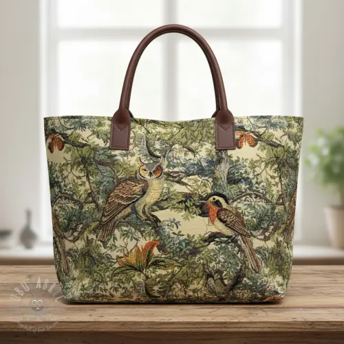 Tkanina dekoracyjna GOBELIN PREMIUM Bird Heritage Forest