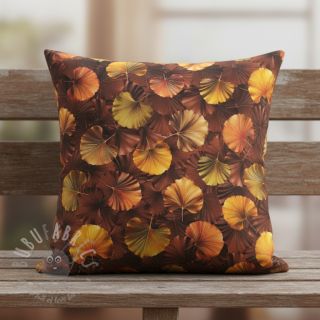 Tkanina dekoracyjna VELVET Ginko Biloba Leaf