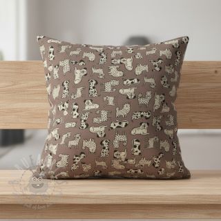 Tkanina dekoracyjna Linenlook premium Dog Wildlife Art