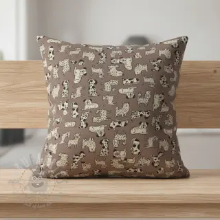 Tkanina dekoracyjna Linenlook premium Dog Wildlife Art