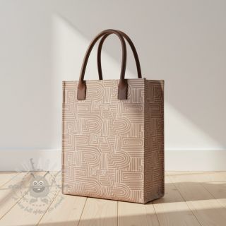 Tkanina dekoracyjna Linenlook premium Curve Maze Line