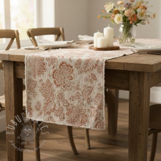 Tkanina dekoracyjna Ceylan terracotta