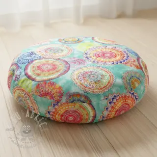 Tkanina ogrodowa teflonowa MANDALA WATERCOLOUR GREEN