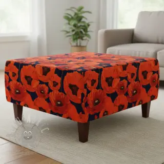 Tkanina dekoracyjna z powłoką teflonową POPPY GARDEN