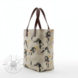 Tkanina dekoracyjna Linenlook Monkey Bananas