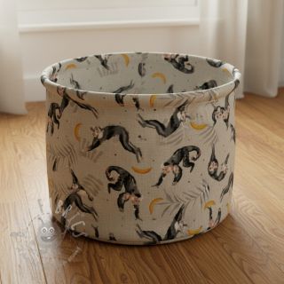 Tkanina dekoracyjna Linenlook Monkey Bananas