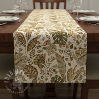 Tkanina dekoracyjna jacquard Euphoria blanc kaki