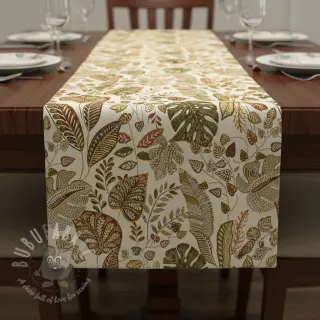 Tkanina dekoracyjna jacquard Euphoria blanc kaki