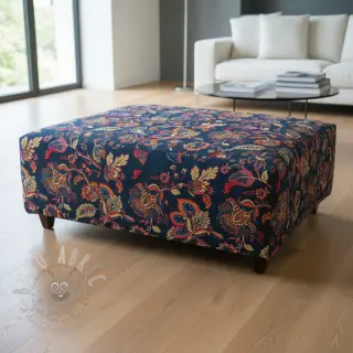Tkanina dekoracyjna jacquard Inaya bleu