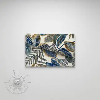 Tkanina dekoracyjna jacquard Cacao allover bleu