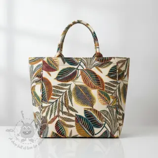 Tkanina dekoracyjna jacquard Cacao allover multico