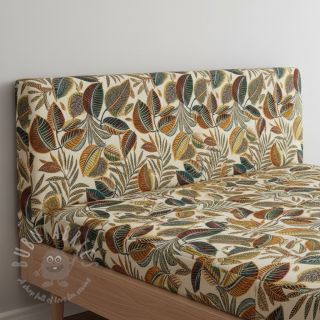 Tkanina dekoracyjna jacquard Cacao allover multico