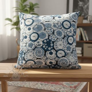 Tkanina dekoracyjna jacquard Kusmi bleu