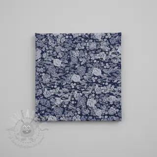 Tkanina dekoracyjna jacquard Draco indigo