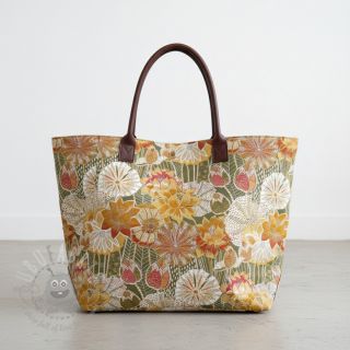 Tkanina dekoracyjna jacquard Opium allover kaki