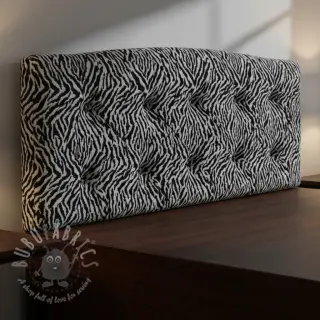 Tkanina dekoracyjna jacquard Tanzanie noir blanc