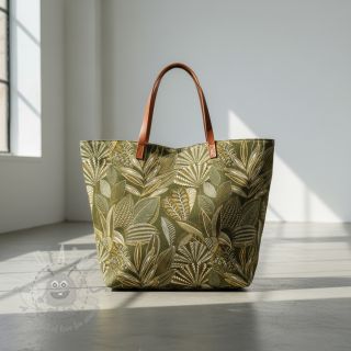 Tkanina dekoracyjna jacquard Legende kaki