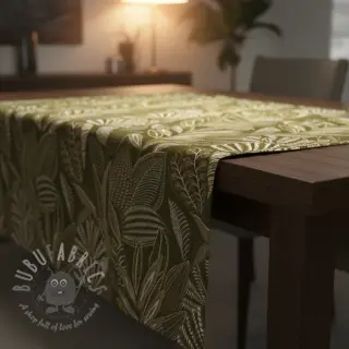 Tkanina dekoracyjna jacquard Legende kaki