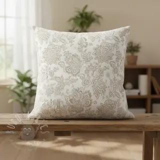 Tkanina dekoracyjna jacquard Jacobean lin
