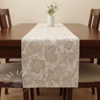 Tkanina dekoracyjna jacquard Jacobean lin