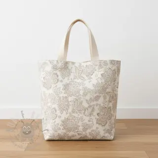 Tkanina dekoracyjna jacquard Jacobean lin