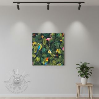 Tkanina dekoracyjna premium Tropical jungle bird digital print