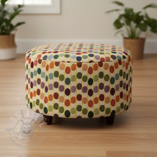 Tkanina dekoracyjna GOBELIN PREMIUM Graphic Dots Wave