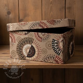 Tkanina dekoracyjna jacquard Mandala Circle Sun