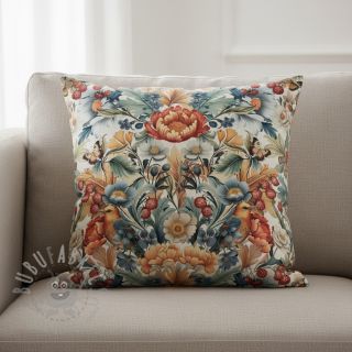 Tkanina dekoracyjna premium Linenlook Bloom Fruit Paradise digital print