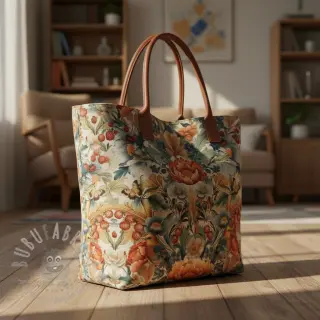 Tkanina dekoracyjna premium Linenlook Bloom Fruit Paradise digital print
