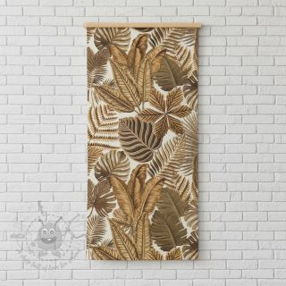 Tkanina dekoracyjna premium Leaf Embroidery digital print