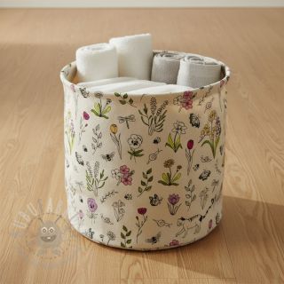 Tkanina dekoracyjna Linenlook Spring Doodle Time