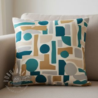 Tkanina dekoracyjna Linenlook Abstract Form Fusion