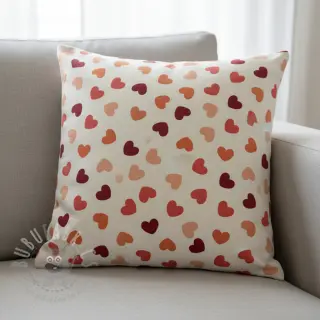 Tkanina dekoracyjna premium Heart Sprinkle Love